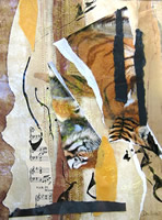 "Tiger, Tiger", a collage by Ruth Dombrow