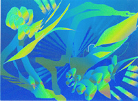 "Underwater Fantasy", a computer-generated artwork by Ruth Dombrow